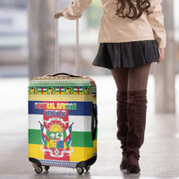 Central African Republic Christmas Luggage Cover Joyeux Noel - Wonder Print Shop