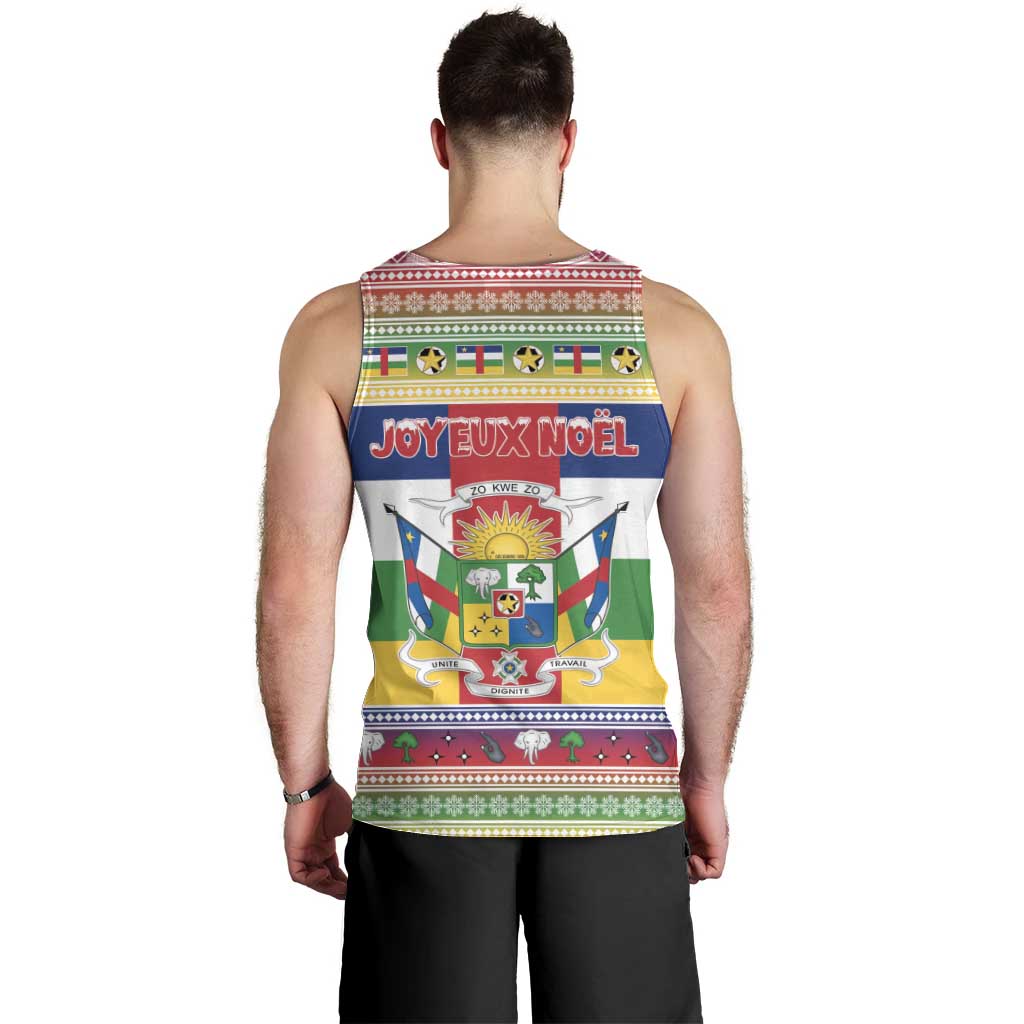 Central African Republic Christmas Men Tank Top Joyeux Noel - Wonder Print Shop