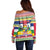 Central African Republic Christmas Off Shoulder Sweater Joyeux Noel - Wonder Print Shop