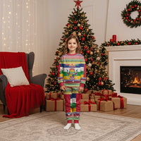 Central African Republic Christmas Pajama Set Joyeux Noel - Wonder Print Shop
