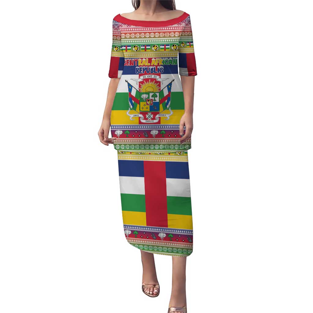 Central African Republic Christmas Puletasi Joyeux Noel - Wonder Print Shop