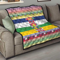 Central African Republic Christmas Quilt Joyeux Noel - Wonder Print Shop