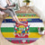 Central African Republic Christmas Round Carpet Joyeux Noel - Wonder Print Shop