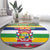 Central African Republic Christmas Round Carpet Joyeux Noel - Wonder Print Shop