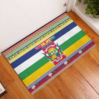 Central African Republic Christmas Rubber Doormat Joyeux Noel - Wonder Print Shop