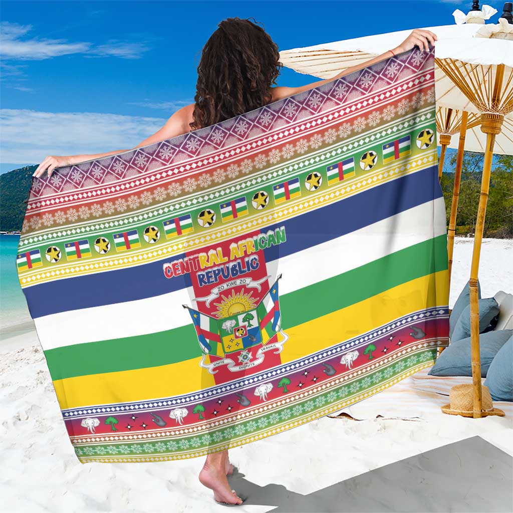 Central African Republic Christmas Sarong Joyeux Noel - Wonder Print Shop