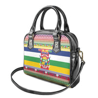 Central African Republic Christmas Shoulder Handbag Joyeux Noel - Wonder Print Shop