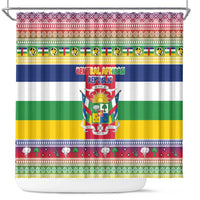 Central African Republic Christmas Shower Curtain Joyeux Noel - Wonder Print Shop