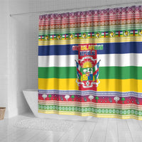 Central African Republic Christmas Shower Curtain Joyeux Noel - Wonder Print Shop