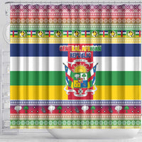 Central African Republic Christmas Shower Curtain Joyeux Noel - Wonder Print Shop