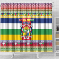 Central African Republic Christmas Shower Curtain Joyeux Noel - Wonder Print Shop