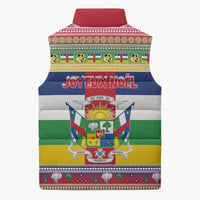 Central African Republic Christmas Sleeveless Puffer Jacket Joyeux Noel - Wonder Print Shop