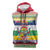 Central African Republic Christmas Sleeveless Zip Hoodie Joyeux Noel - Wonder Print Shop