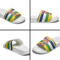 Central African Republic Christmas Slide Sandals Joyeux Noel - Wonder Print Shop
