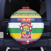 Central African Republic Christmas Spare Tire Cover Joyeux Noel - Wonder Print Shop