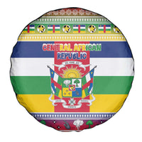 Central African Republic Christmas Spare Tire Cover Joyeux Noel - Wonder Print Shop