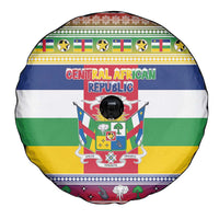 Central African Republic Christmas Spare Tire Cover Joyeux Noel - Wonder Print Shop