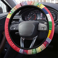 Central African Republic Christmas Steering Wheel Cover Joyeux Noel - Wonder Print Shop