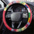 Central African Republic Christmas Steering Wheel Cover Joyeux Noel - Wonder Print Shop