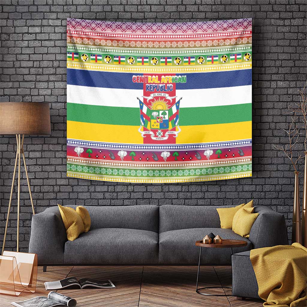 Central African Republic Christmas Tapestry Joyeux Noel - Wonder Print Shop