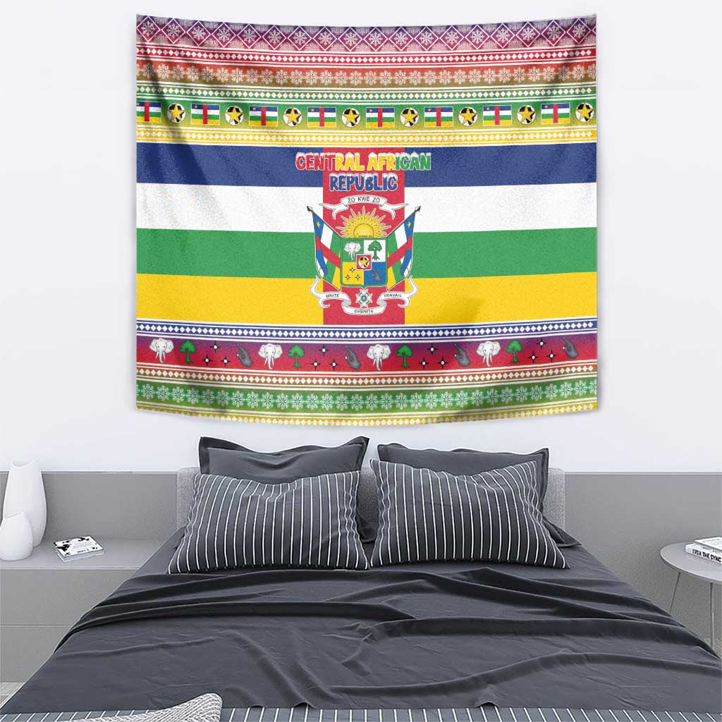 Central African Republic Christmas Tapestry Joyeux Noel - Wonder Print Shop
