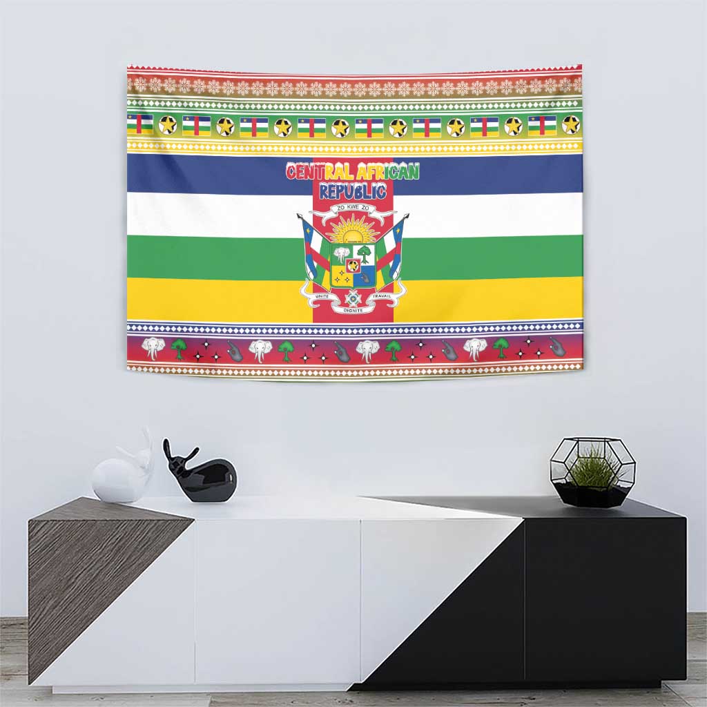 Central African Republic Christmas Tapestry Joyeux Noel - Wonder Print Shop