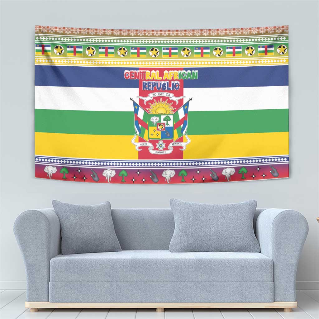 Central African Republic Christmas Tapestry Joyeux Noel - Wonder Print Shop