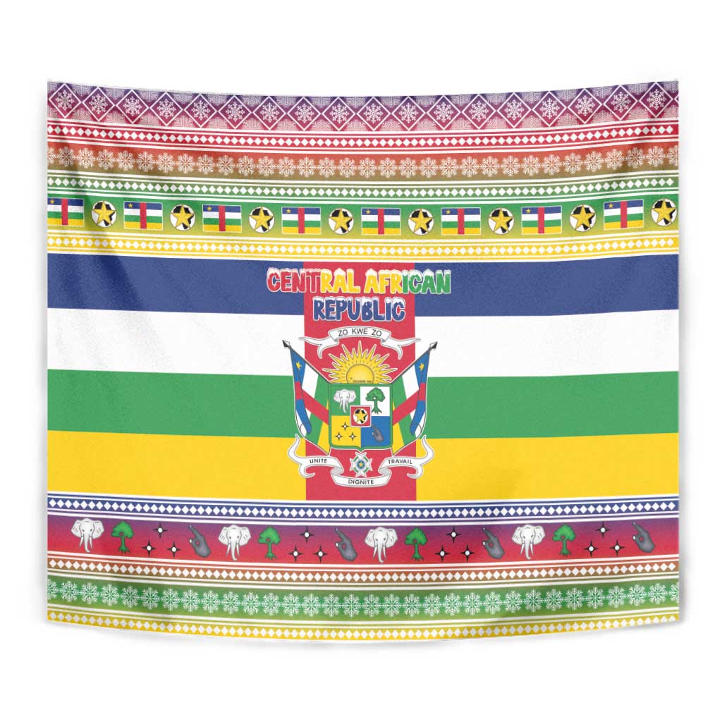 Central African Republic Christmas Tapestry Joyeux Noel - Wonder Print Shop