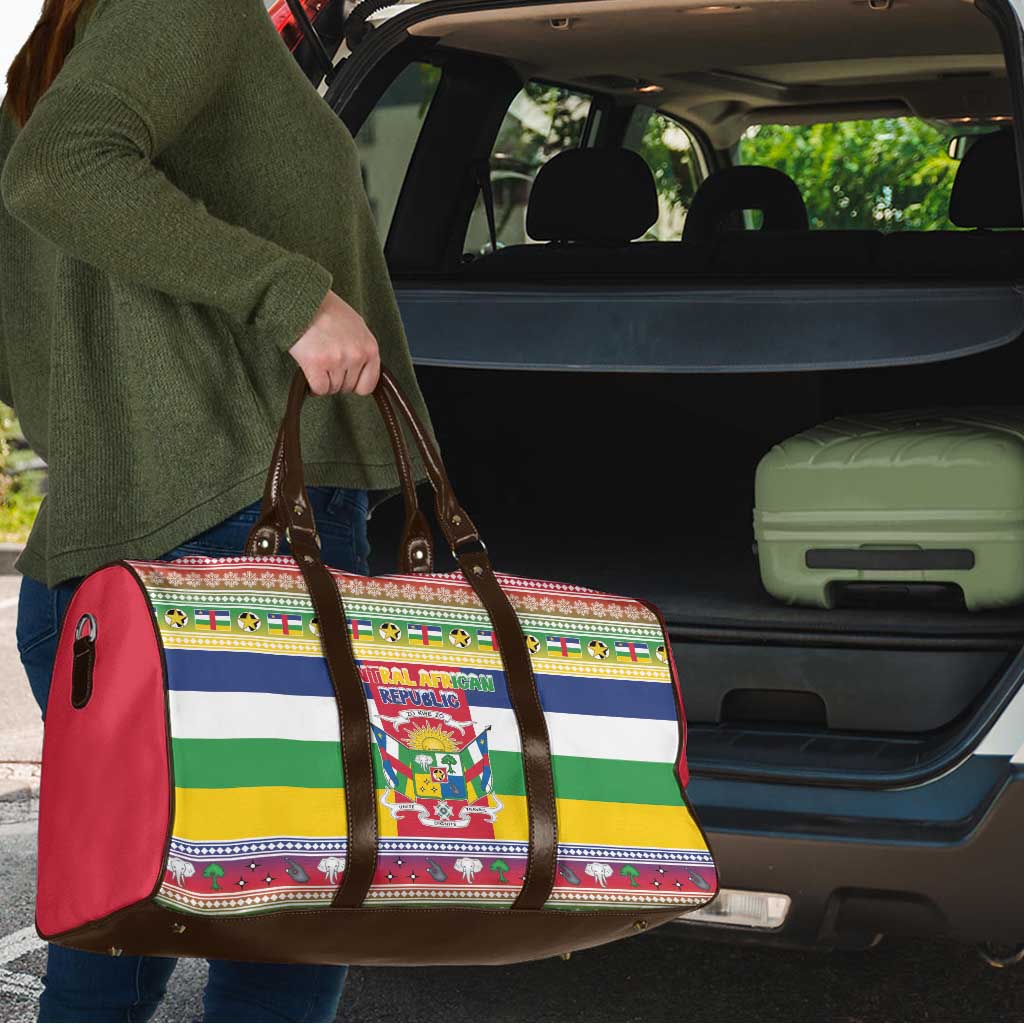 Central African Republic Christmas Travel Bag Joyeux Noel - Wonder Print Shop