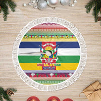 Central African Republic Christmas Tree Skirt Joyeux Noel - Wonder Print Shop