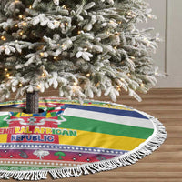 Central African Republic Christmas Tree Skirt Joyeux Noel - Wonder Print Shop