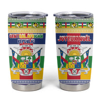 Central African Republic Christmas Tumbler Cup Joyeux Noel - Wonder Print Shop