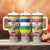Central African Republic Christmas Tumbler With Handle Joyeux Noel - Wonder Print Shop