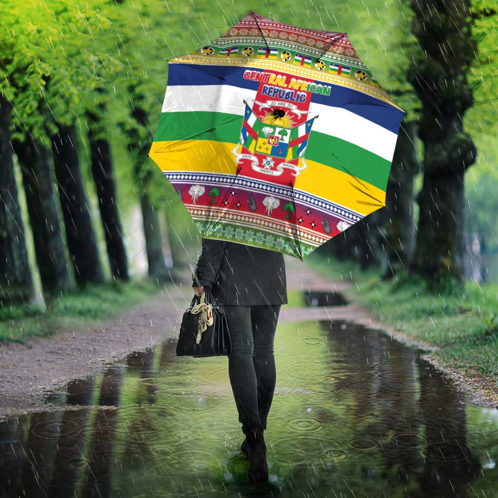 Central African Republic Christmas Umbrella Joyeux Noel - Wonder Print Shop