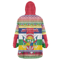 Central African Republic Christmas Wearable Blanket Hoodie Joyeux Noel - Wonder Print Shop