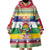Central African Republic Christmas Wearable Blanket Hoodie Joyeux Noel - Wonder Print Shop