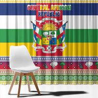 Central African Republic Christmas Window Curtain Joyeux Noel - Wonder Print Shop