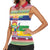Central African Republic Christmas Women Sleeveless Polo Shirt Joyeux Noel - Wonder Print Shop