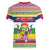 Central African Republic Christmas Women V-Neck T-Shirt Joyeux Noel - Wonder Print Shop