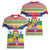 Central African Republic Christmas Women V-Neck T-Shirt Joyeux Noel - Wonder Print Shop