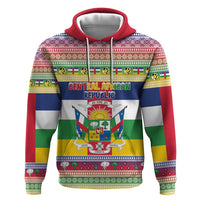 Central African Republic Christmas Zip Hoodie Joyeux Noel - Wonder Print Shop