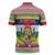 Central African Republic Christmas Zipper Polo Shirt Joyeux Noel - Wonder Print Shop