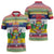 Central African Republic Christmas Zipper Polo Shirt Joyeux Noel - Wonder Print Shop