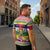 Central African Republic Christmas Zipper Polo Shirt Joyeux Noel - Wonder Print Shop