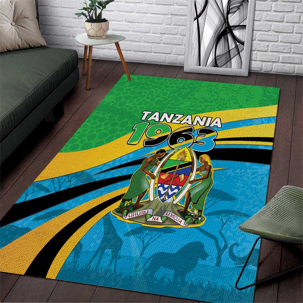 Tanzania 1963 Area Rug Happy Independence Day - Wonder Print Shop