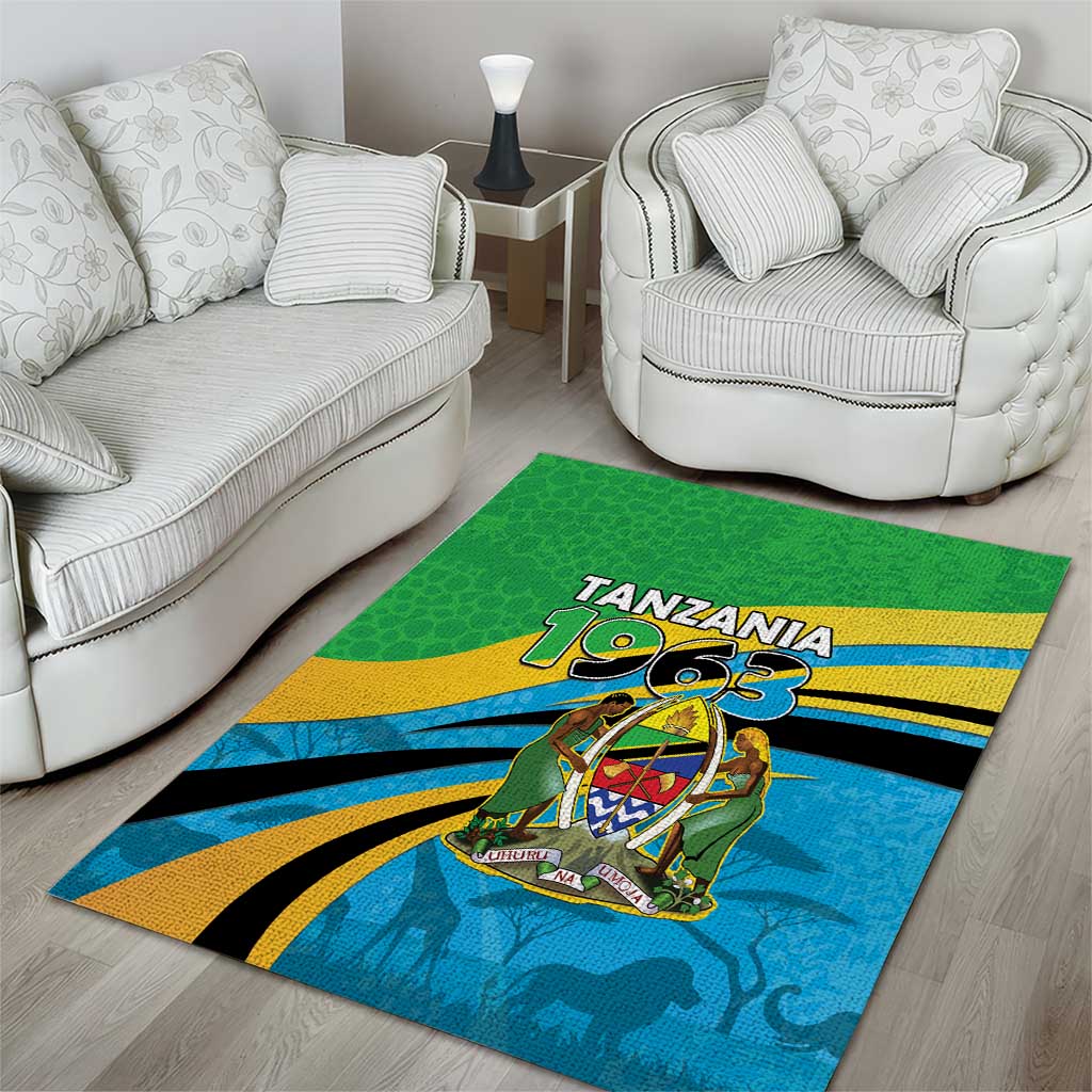 Tanzania 1963 Area Rug Happy Independence Day - Wonder Print Shop
