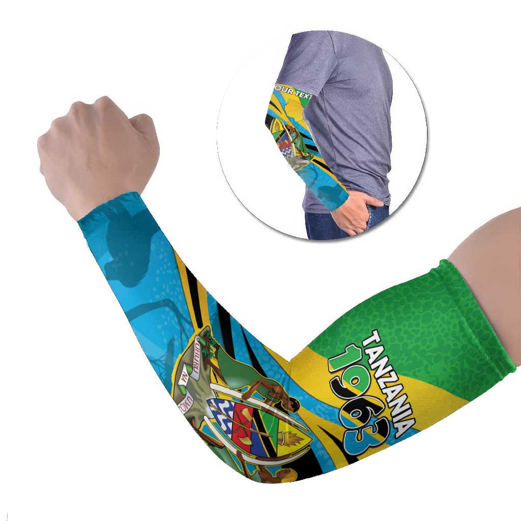 Personalized Tanzania 1963 Arm Sleeves Happy Independence Day - Wonder Print Shop