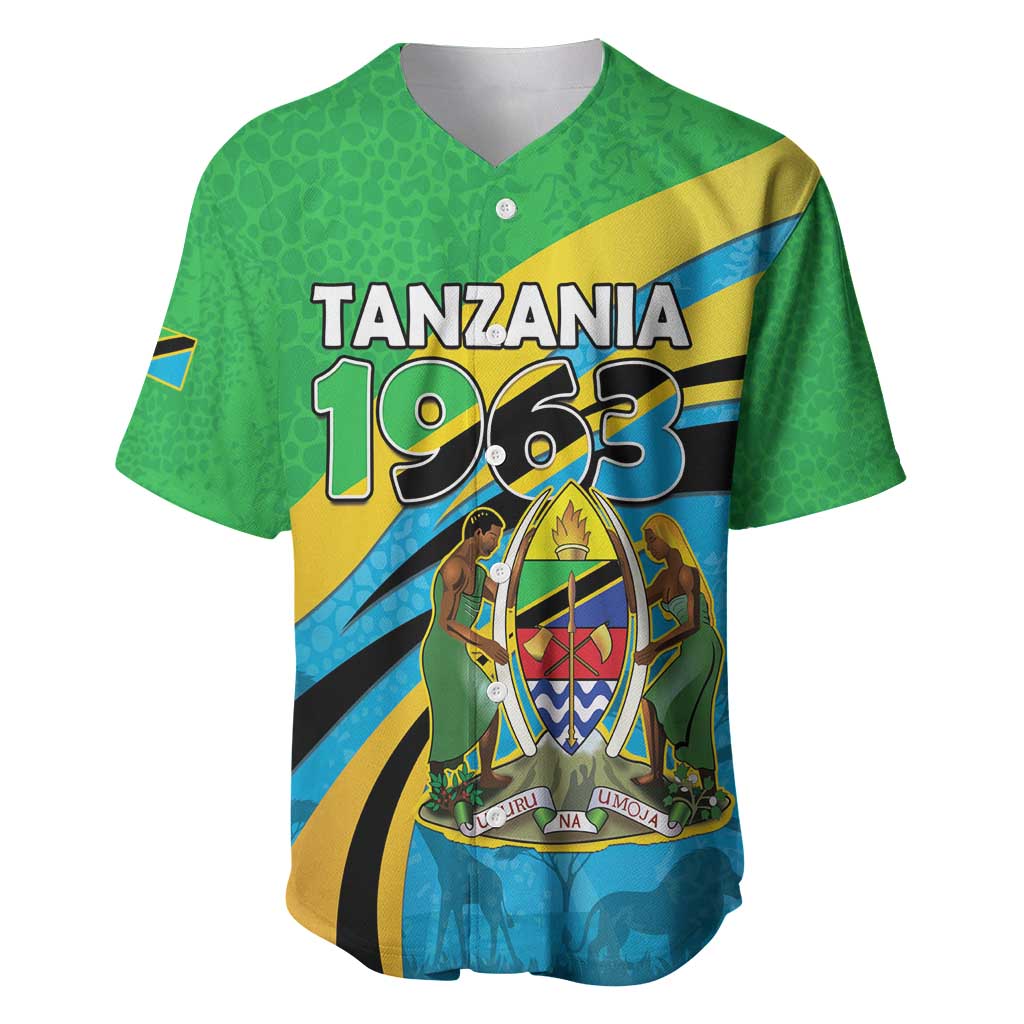 Personalized Tanzania 1963 Baseball Jersey Happy Independence Day - Wonder Print Shop