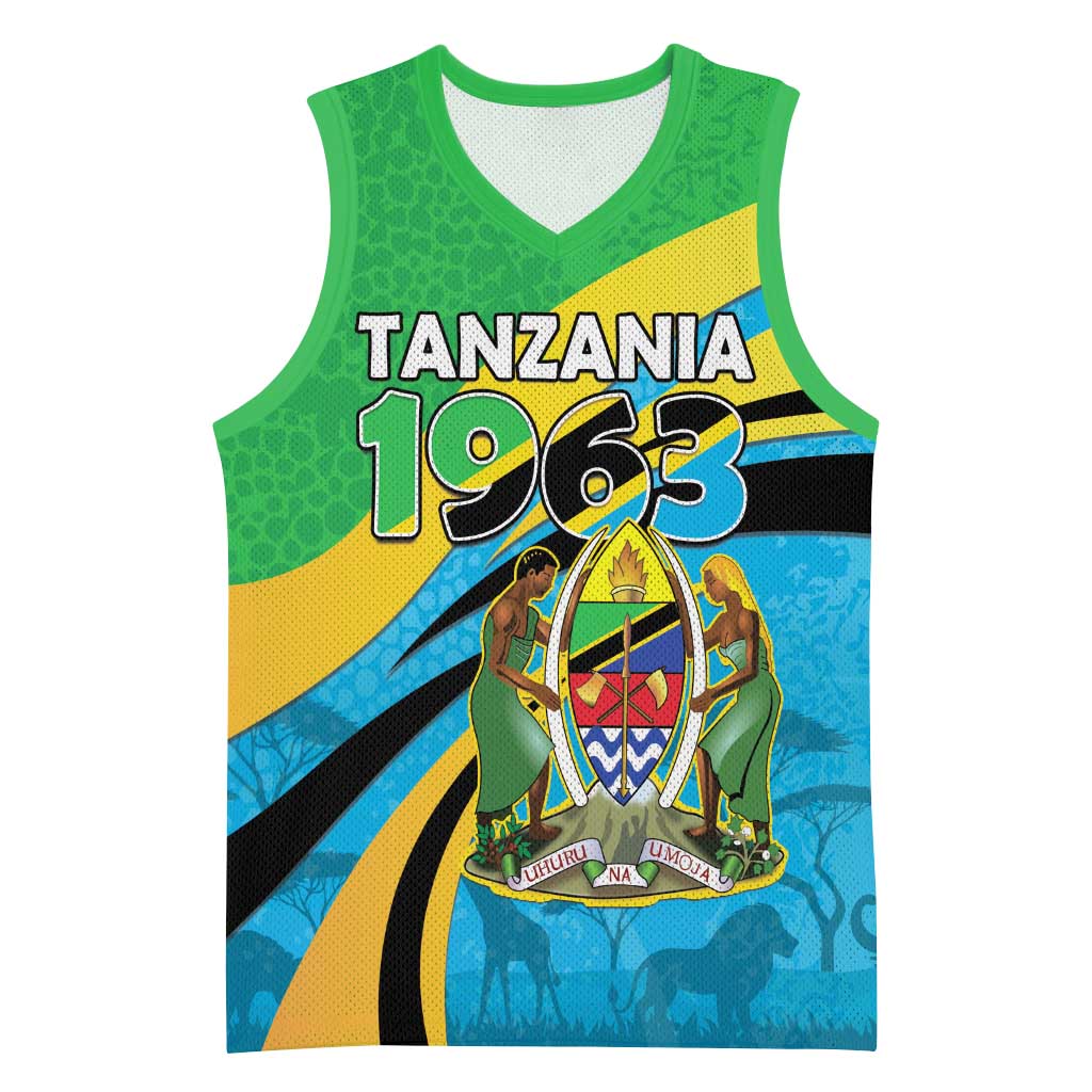Personalized Tanzania 1963 Basketball Jersey Happy Independence Day - Wonder Print Shop