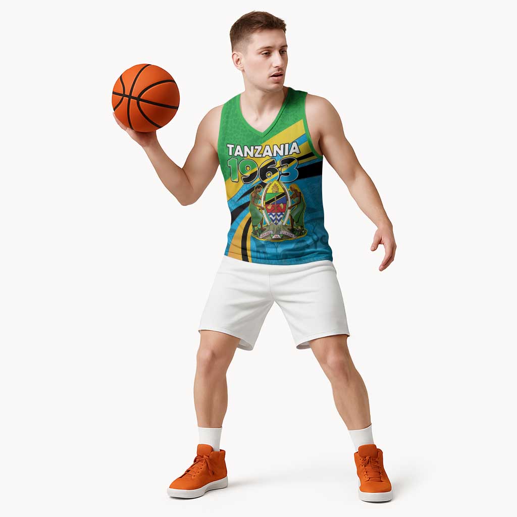 Personalized Tanzania 1963 Basketball Jersey Happy Independence Day - Wonder Print Shop